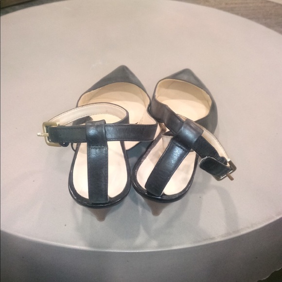 NINE WEST BLACK WEDGE SANDAL - Picture 4 of 6